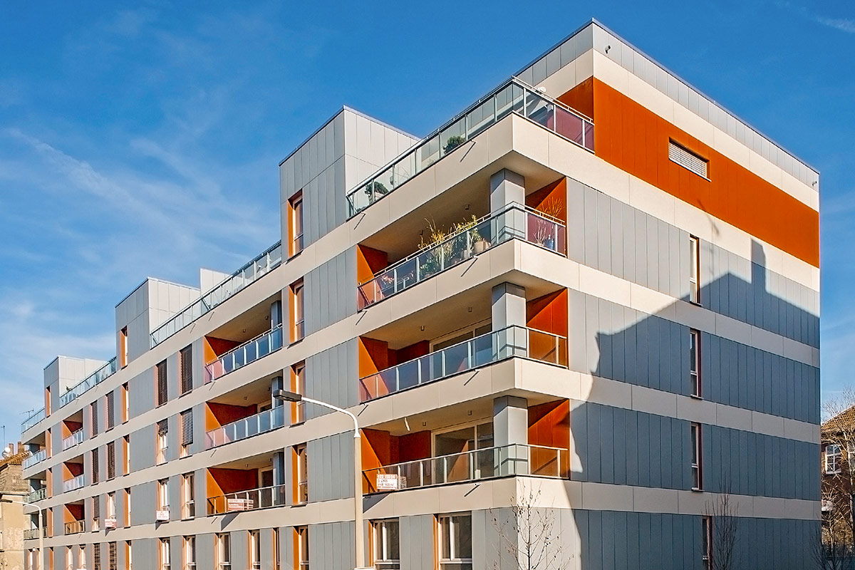 Außenansicht des "Wohnument" in Erfurt