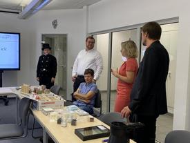 Ministerin Susanna Karawanskij zu Gast bei der Handwerksschule Erfurt. | Foto: D. Metzner (TMIL)