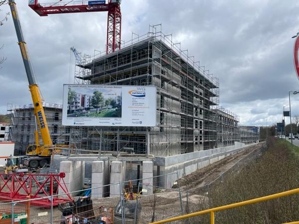 Baustelle der Erlenhöfe