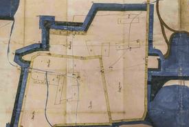 Plan der Schlossanlage aus dem 17. Jahrhundert