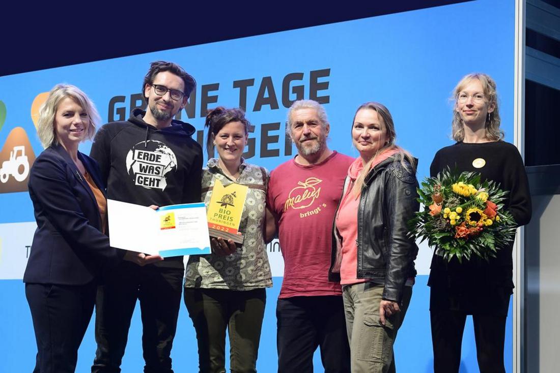 Übergabe Thüringer Bio-Preis anlässlich der Grünen Tage 2022 an die Malus Mosterei