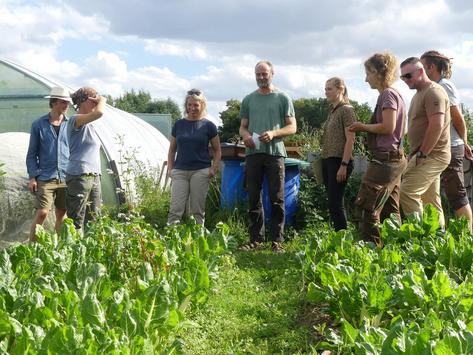 In Tonndorf wird das Konzept der Solidarischen Landwirtschaft besprochen. | Foto: K. Müller (TMIL)