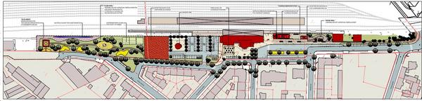 Planungsskizze zum Mobilitätsknoten Arnstadt