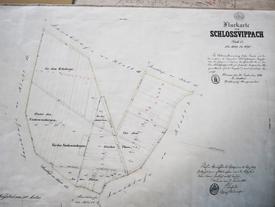 Flurkarte Schlossvippach von 1876