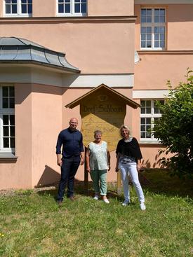Bürgermeister der Stadt Ellrich (Henry Pasenow), OT-Bürgermeisterin von Sülzhayn (Frau Kirchner) und Ministerin Susanna Karawanskij. | Foto: K. Gerling-Zedler