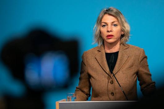 Ministerin Karawanskij bei der Regierungsmedienkonferenz