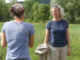 In Tonndorf wird das Konzept der Solidarischen Landwirtschaft besprochen. | Foto: K. Müller (TMIL)