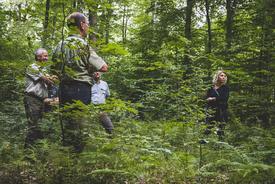Ministerin Karawanskij im Plenterwald bei Langula