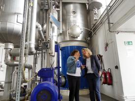 Ministerin Karawanskij besichtigt das Nordbrandwerk in Nordhausen. | Foto: K. Müller (TMIL)