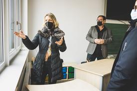 Besichtigung der Erweiterung und Sanierung der Staatlichen Grundschule 18 | Foto: D. Santana (TMIL)