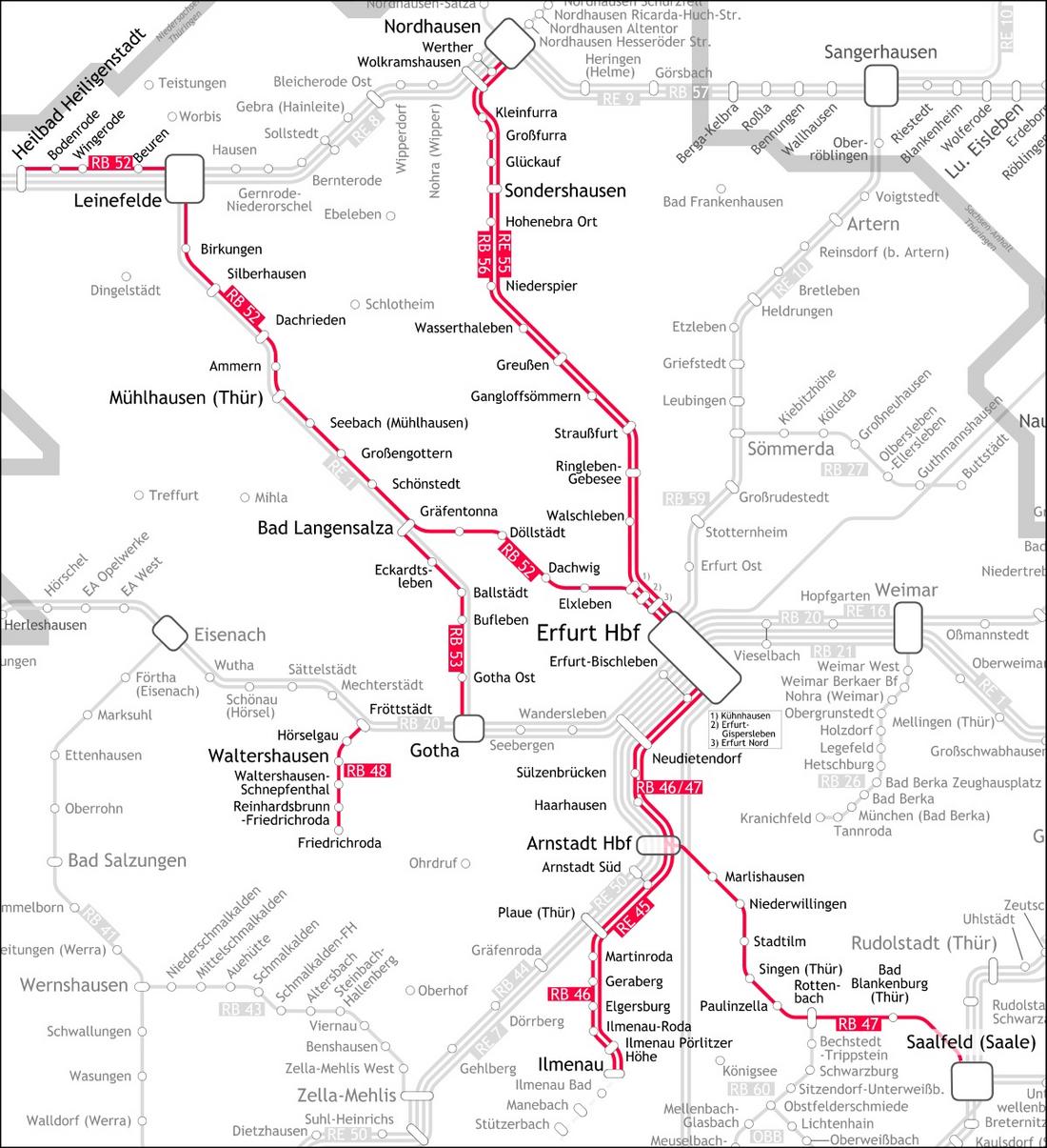 Liniennetzplan für das Mittelthüringer Akku-Netz (MAN)