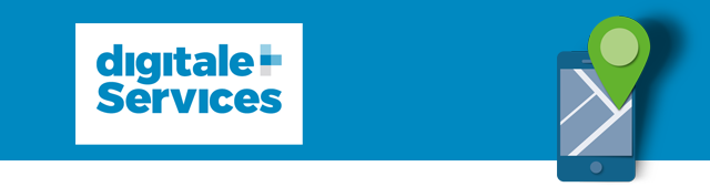 Aufschrift "digitale Services"